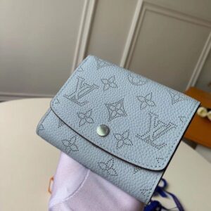 Replica Louis Vuitton Iris Compact Wallet Mahina Leather M67406 BLV962 2