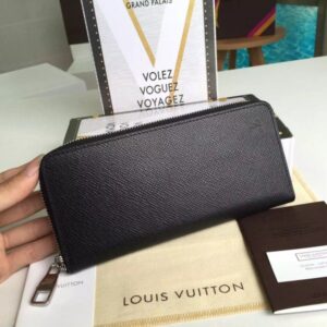 Replica Louis Vuitton Zippy Wallet Vertical Taiga Leather M32822 BLV1078 2