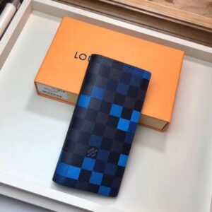 Replica Louis Vuitton Brazza Wallet Damier Graphite Pixel N60162 BLV1033 2