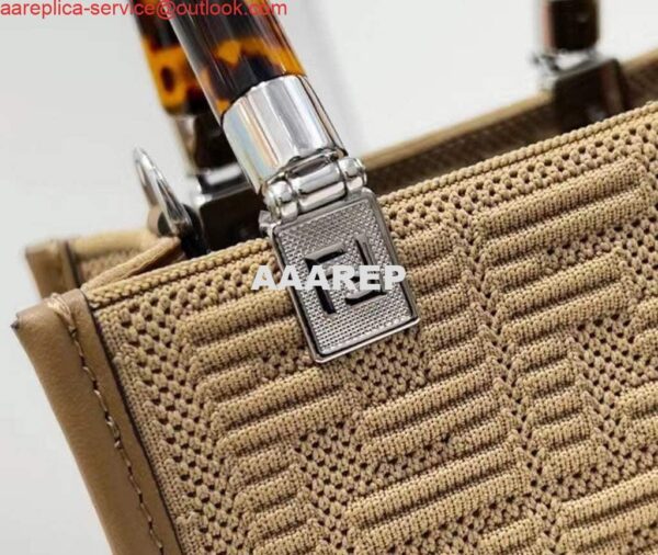 Replica Fendi 8BS051 Mini Sunshine Shopper Bag 8527 Apricot 6