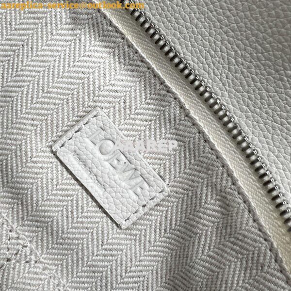 Replica Loewe Medium Puzzle Bag In Soft Grained Calfskin B510P49 White 11