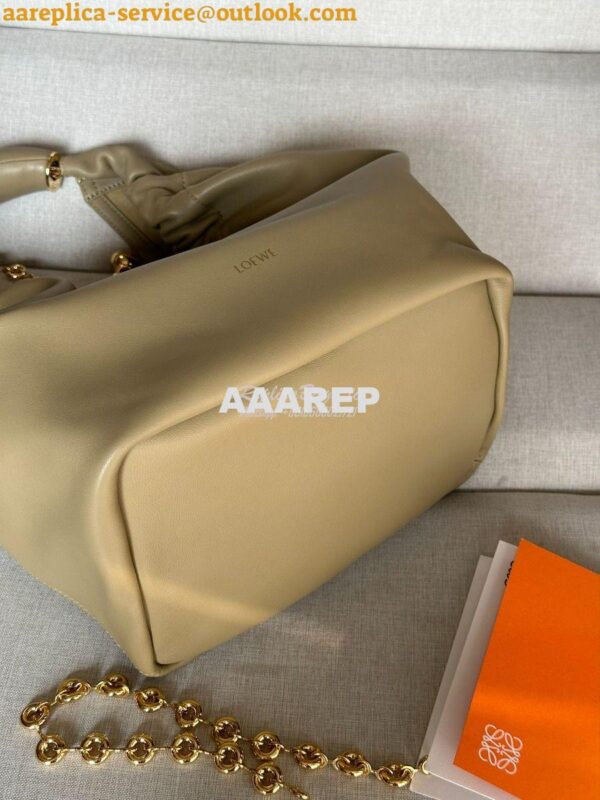 Replica Loewe Medium Squeeze Bag In Nappa Lambskin A914Q37 Clay Green 7