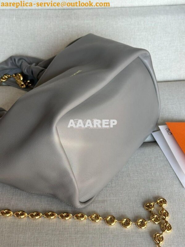 Replica Loewe Medium Squeeze Bag In Nappa Lambskin A914Q37 Grey 7