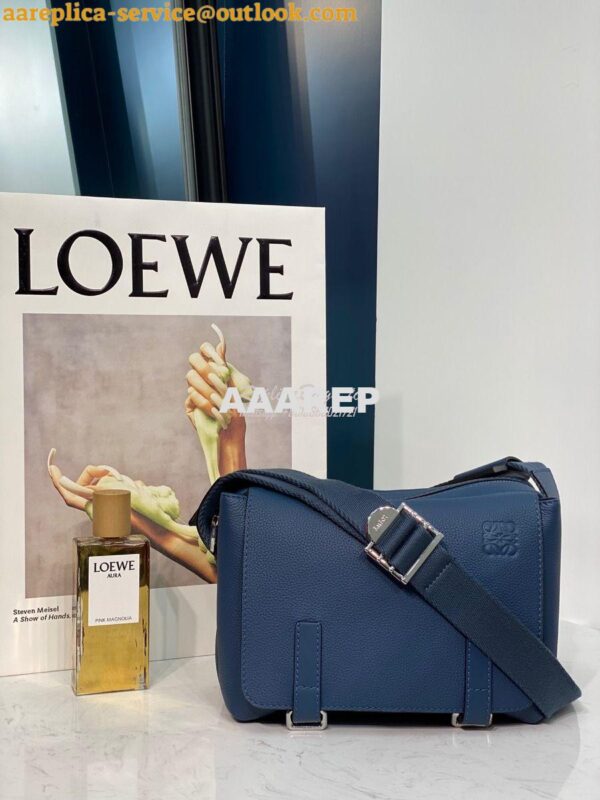 Replica Loewe Military Messenger Xs Bag 66046 Blue 3