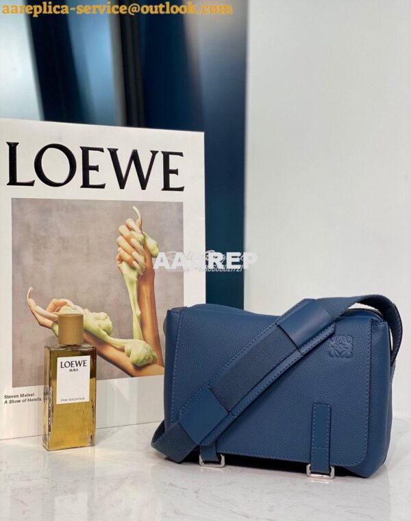 Replica Loewe Military Messenger Xs Bag 66046 Blue 4