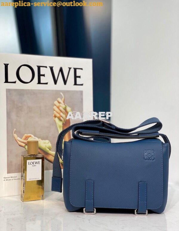 Replica Loewe Military Messenger Xs Bag 66046 Blue 5