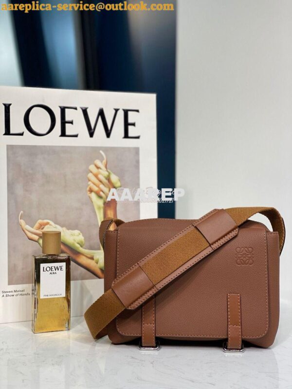 Replica Loewe Military Messenger Xs Bag 66046 Cognac 4