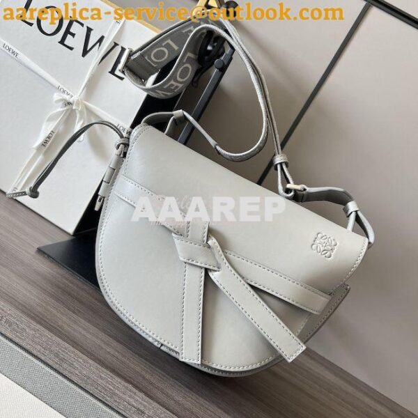 Replica Loewe Mini / Small Gate Dual bag in soft calfskin and jacquard 15