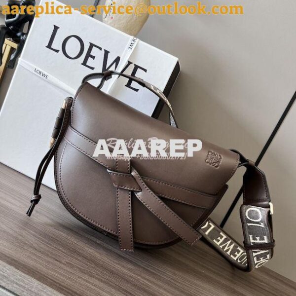 Replica Loewe Mini / Small Gate Dual bag in soft calfskin and jacquard 14