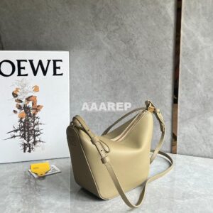 Replica Loewe Mini Hammock Hobo bag in classic calfskin A538G13 Clay G 2