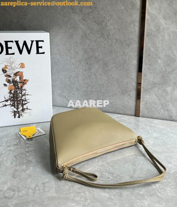 Replica Loewe Mini Hammock Hobo bag in classic calfskin A538G13 Clay G 7