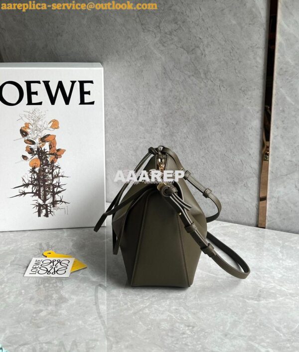 Replica Loewe Mini Hammock Hobo bag in classic calfskin A538G13 Dark K 7