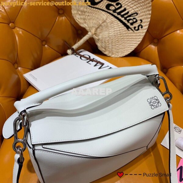 Replica Loewe Puzzle Small Bag 98895 White 6