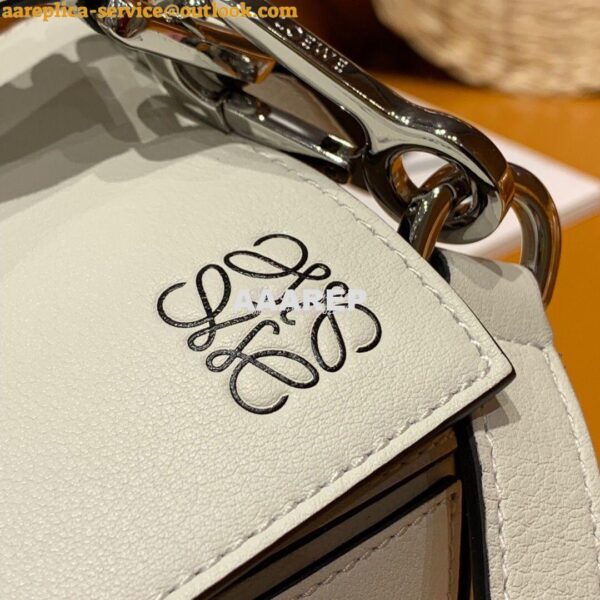 Replica Loewe Puzzle Small Bag 98895 White 7