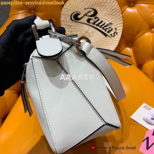 Replica Loewe Puzzle Small Bag 98895 White 8