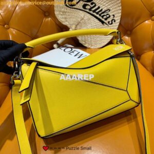 Replica Loewe Puzzle Small Bag 98895 Yellow 2