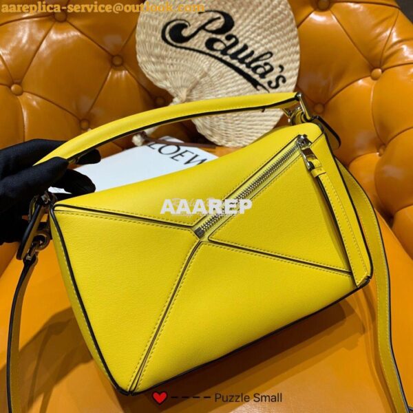 Replica Loewe Puzzle Small Bag 98895 Yellow 5