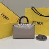 Replica Fendi 8BS067 By The Way Mini Small Boston bag in mint green leather 2