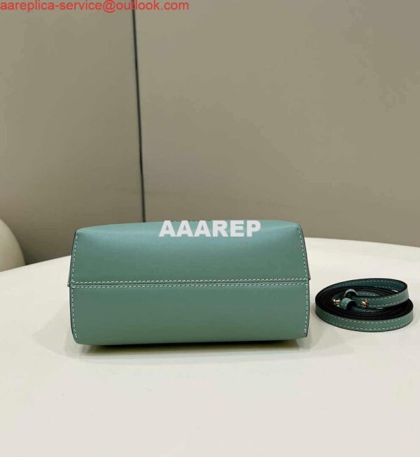 Replica Fendi 8BS067 By The Way Mini Small Boston bag in mint green leather 4