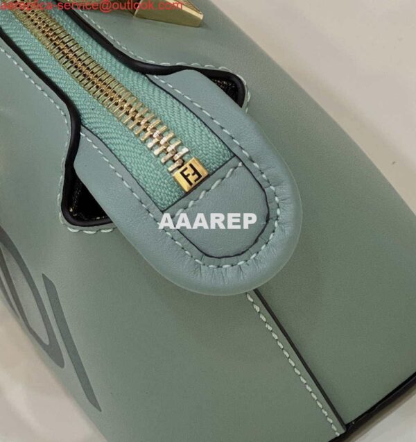 Replica Fendi 8BS067 By The Way Mini Small Boston bag in mint green leather 7