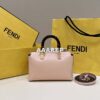 Replica Fendi 8BS067 By The Way Mini Small Boston bag in mint Navy Blue leather