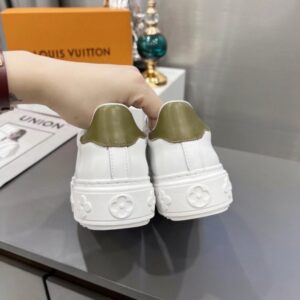 Replica Louis Vuitton Time Out Sneakers with Green Printed 2