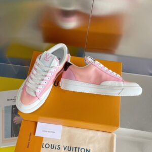 Replica Louis Vuitton Charlie Sneakers In Pink Gradient Leather 2