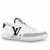 Replica Louis Vuitton Charlie Sneakers In White Leather With Blue Detail 2