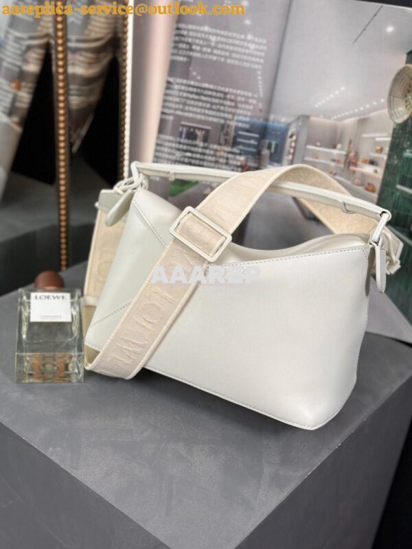 Replica Loewe Small Puzzle Bag In Satin Calfskin With Tonal Coloured H 5