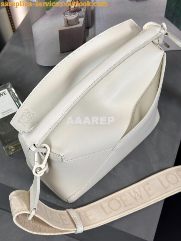 Replica Loewe Small Puzzle Bag In Satin Calfskin With Tonal Coloured H 7