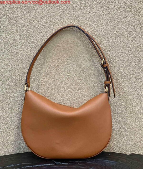 Replica Fendi 8BS069 Fendi Brown Leather Croissant bag 8373 3