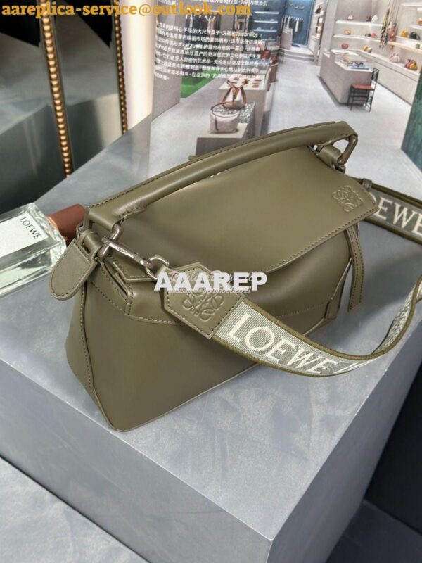 Replica Loewe Small Puzzle Bag In Satin Calfskin With Tonal Coloured H 6