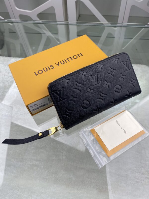 Replica Louis Vuitton Zippy Wallet Black LV M61864 5