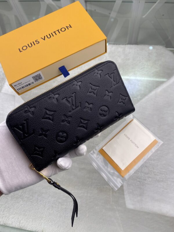 Replica Louis Vuitton Zippy Wallet Black LV M61864 6