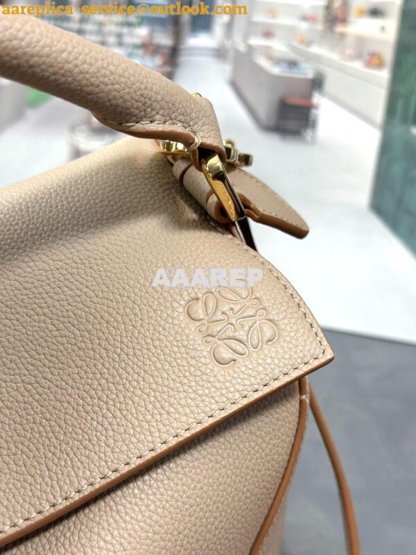 Replica Loewe Small Puzzle Bag In Soft Grained Calfskin A510P60 Sand 6