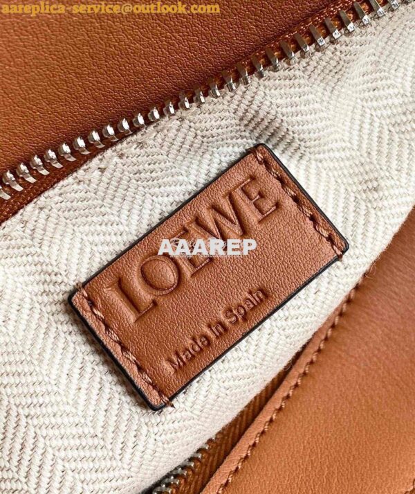 Replica Loewe Small Puzzle Bumbag In Classic Calfskin B510P35 Tan 8