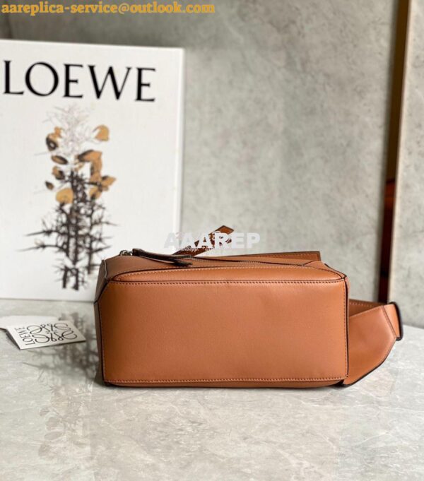 Replica Loewe Small Puzzle Bumbag In Classic Calfskin B510P35 Tan 11