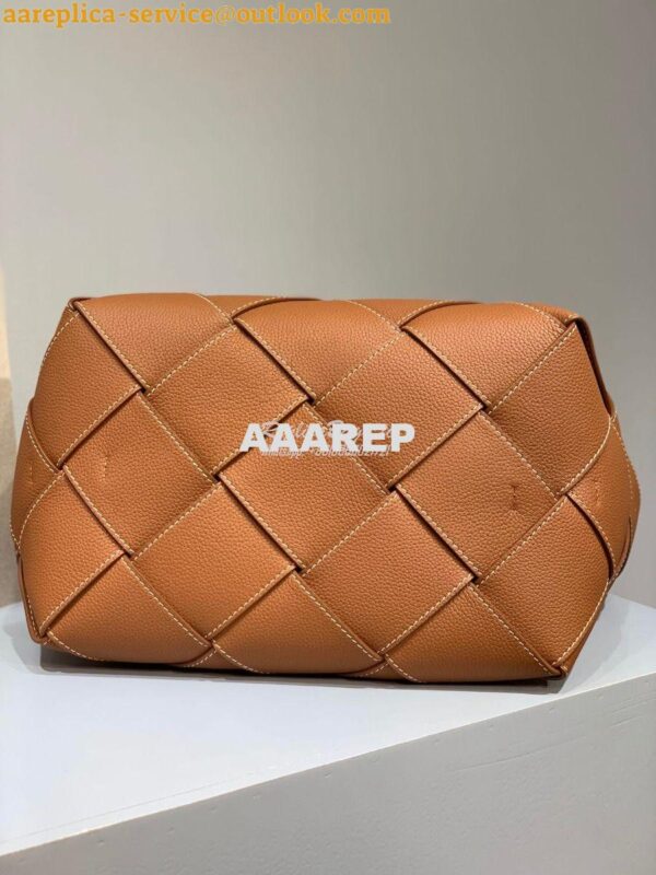 Replica Loewe Woven Basket Bag 66081 Tan 9