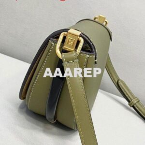 Replica Fendi 8BT346 Moonlight Shoulder Green Leather Bag 2