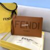 Replica Fendi 8N0178AC9L Fendi logo flat pouch clutch 8370L Gray