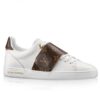 Replica Louis Vuitton Charlie Sneakers In White Leather With Vert Detail