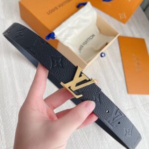 Replica Louis Vuitton LV Iconic 30mm Reversible Belt Monogram Empreinte M0328V 2