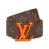 Replica Louis Vuitton MP205T LV Shape Patchwork 40MM Belt