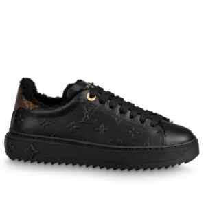 Replica Louis Vuitton Time Out Sneakers In Leather and Shearling