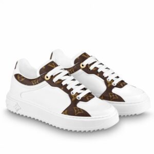 Replica Louis Vuitton Time Out Sneakers In Monogram Leather