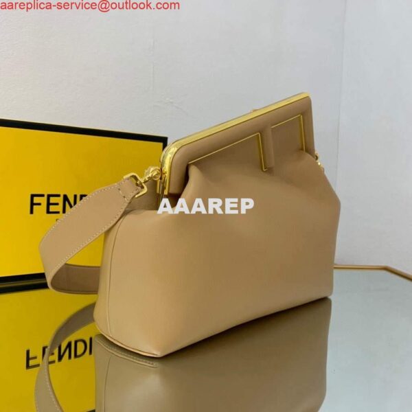 Replica Fendi FIRST Medium Bag Apricot Leather 8BP127 4