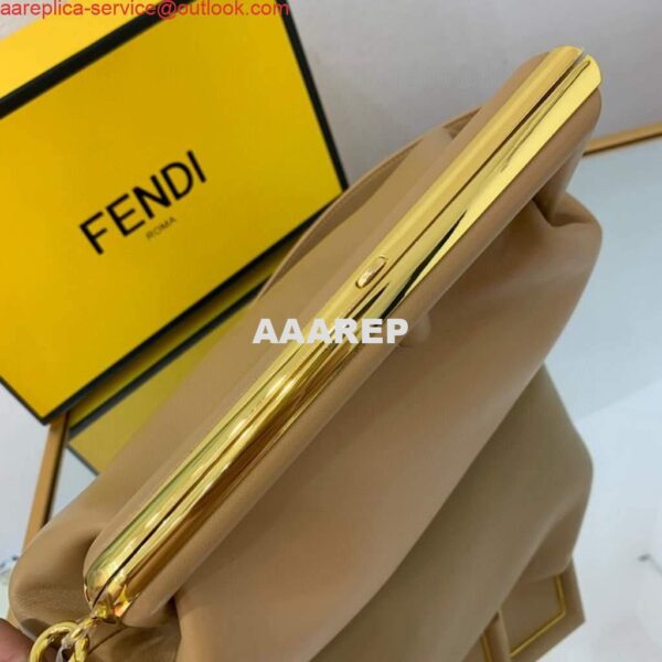 Replica Fendi FIRST Medium Bag Apricot Leather 8BP127 6