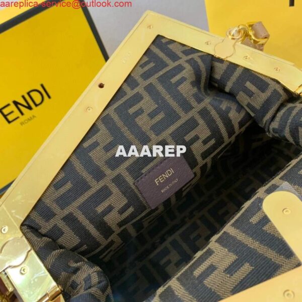 Replica Fendi FIRST Medium Bag Apricot Leather 8BP127 8