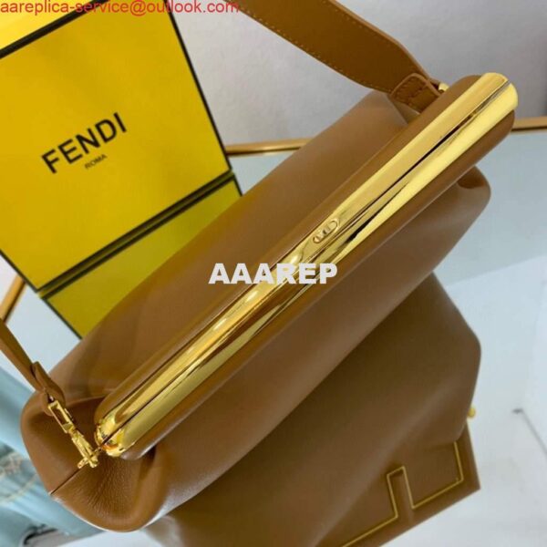 Replica Fendi FIRST Medium Bag Tan Leather 8BP127 6