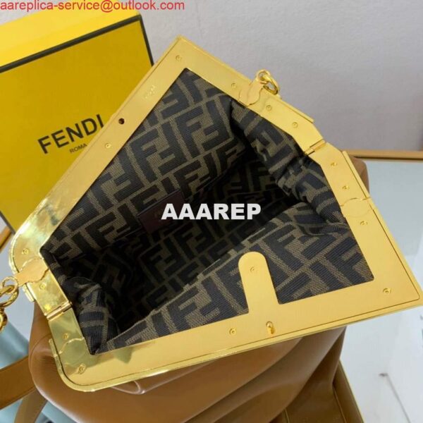 Replica Fendi FIRST Medium Bag Tan Leather 8BP127 7